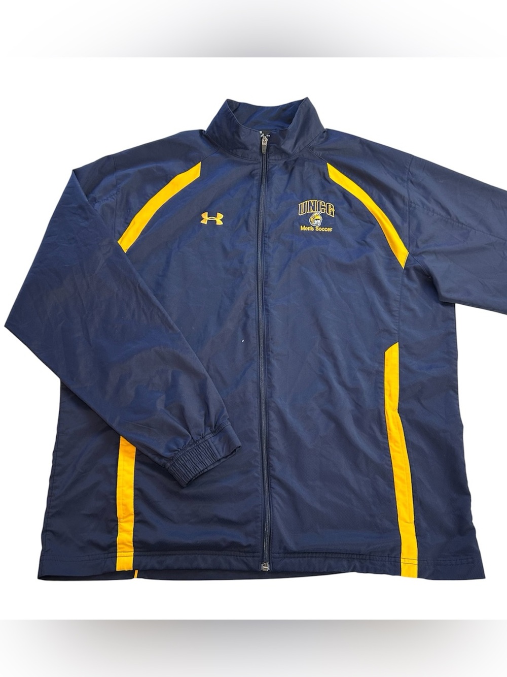 Under Armour UNCG Spartans Soccer TEAM ISSUED Men Full-Zip Windbreaker Jacket XL